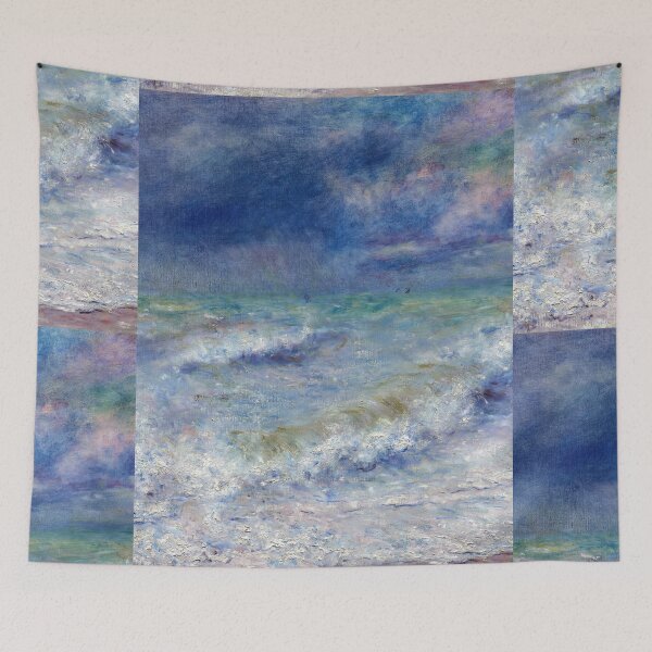 Item preview, Seascape by Pierre-Auguste Renoir: Impressionist Coastal Wall Art Poster designed and sold by artofuniverse.