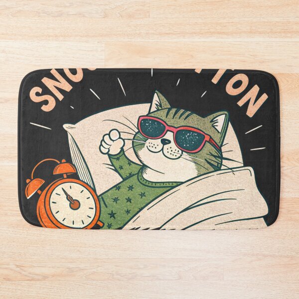 Item preview, Snooze Button Cat – 5 More Minutes designed and sold by Artiviose.