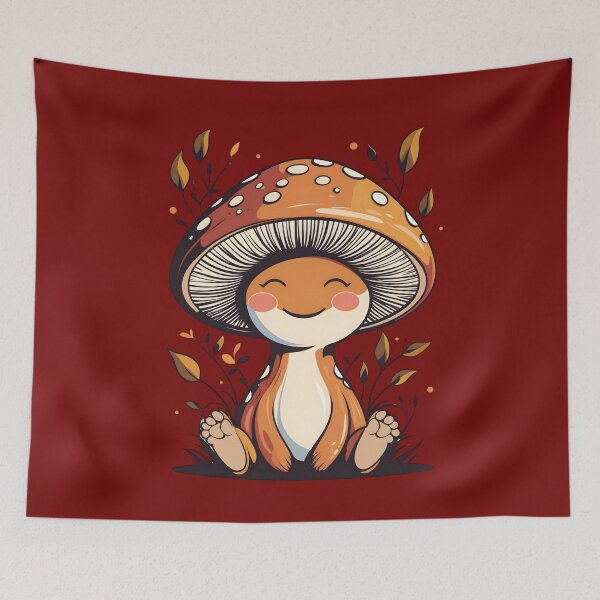 Item preview, Cute Kawaii Mushroom Autumn designed and sold by NK-Studios .