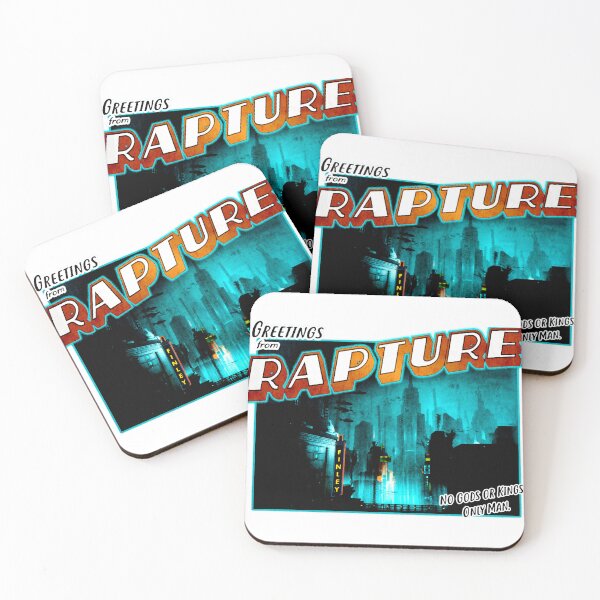Item preview, Bioshock Inspired 'Greetings from Rapture' Vintage  Retro Postcard Weathered Design Active T-Shirt designed and sold by WeberLilydade.