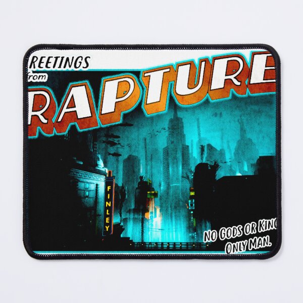 Item preview, Bioshock Inspired 'Greetings from Rapture' Vintage  Retro Postcard Weathered Design Active T-Shirt designed and sold by WeberLilydade.