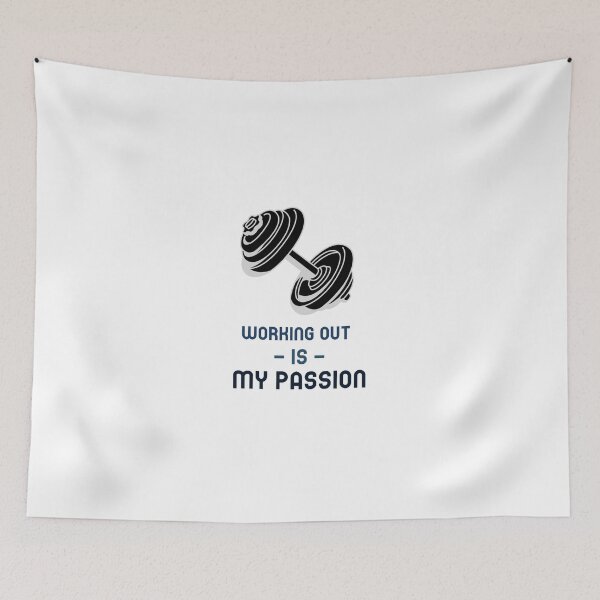 Item preview, Working out is my passion designed and sold by greener designs.