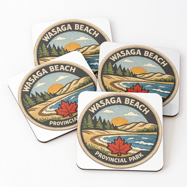 Item preview, Wasaga Beach Provincial Park Patch Badge designed and sold by CompassLake.
