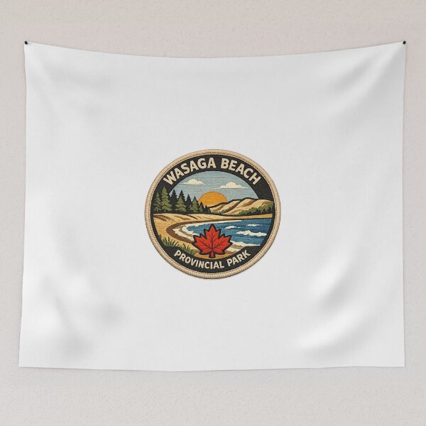 Item preview, Wasaga Beach Provincial Park Patch Badge designed and sold by CompassLake.