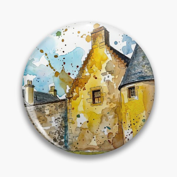 Item preview, Watercolour illustration of Provan Hall, Glasgow, Scotland designed and sold by davidelder.