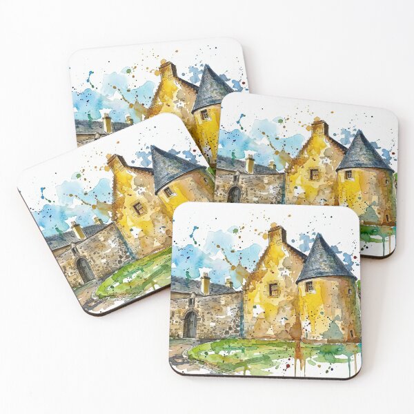 Item preview, Watercolour illustration of Provan Hall, Glasgow, Scotland designed and sold by davidelder.