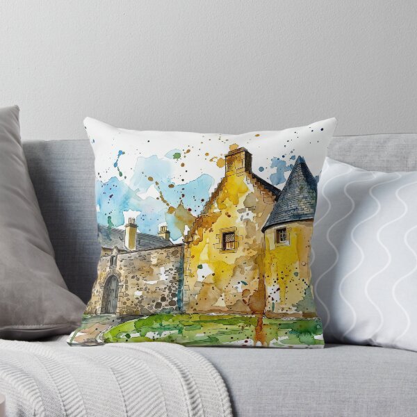 Item preview, Watercolour illustration of Provan Hall, Glasgow, Scotland designed and sold by davidelder.