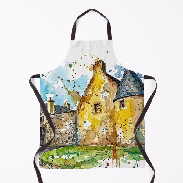 Item preview, Watercolour illustration of Provan Hall, Glasgow, Scotland designed and sold by davidelder.