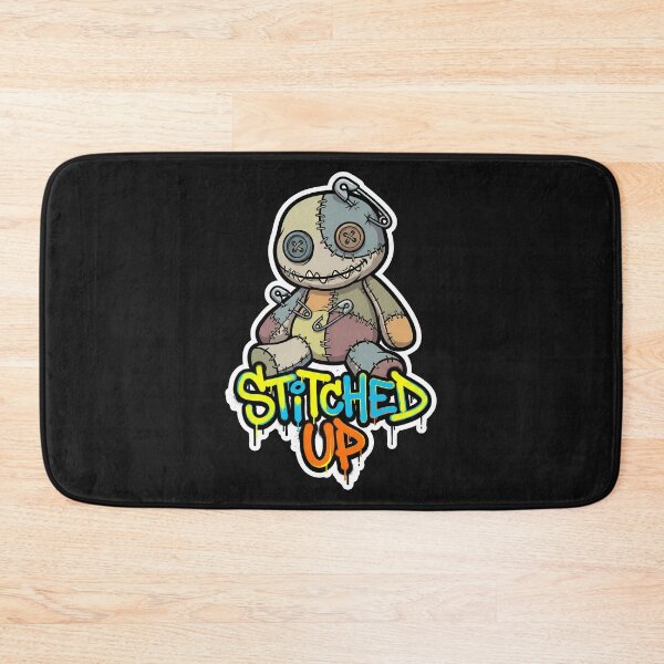 Item preview, Stitched Up Grunge Patchwork Bear designed and sold by AwesomeBeyondLimits.