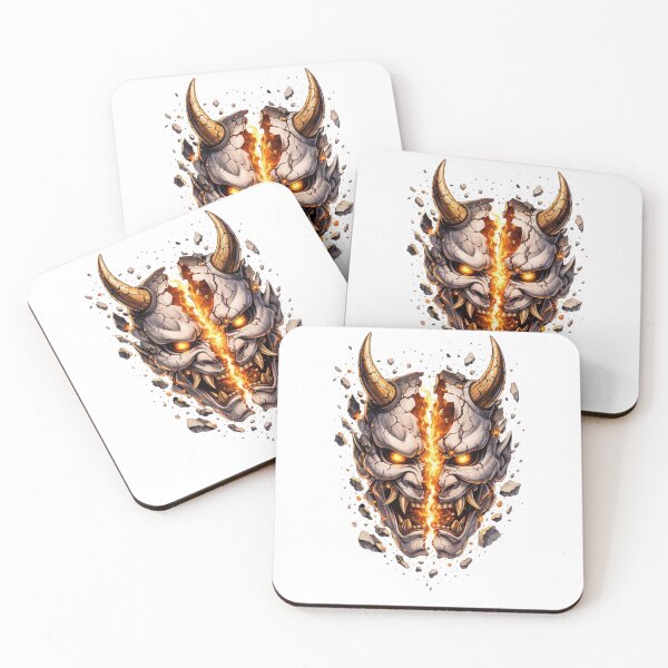 Item preview, Ancient Oni Mask – Spirit of Fire and Chaos designed and sold by RØNI AI.