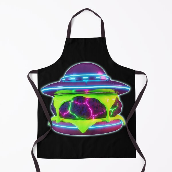 Item preview, Radioactive UFO Burger - Neon Alien Space Food Art designed and sold by powersunlight.