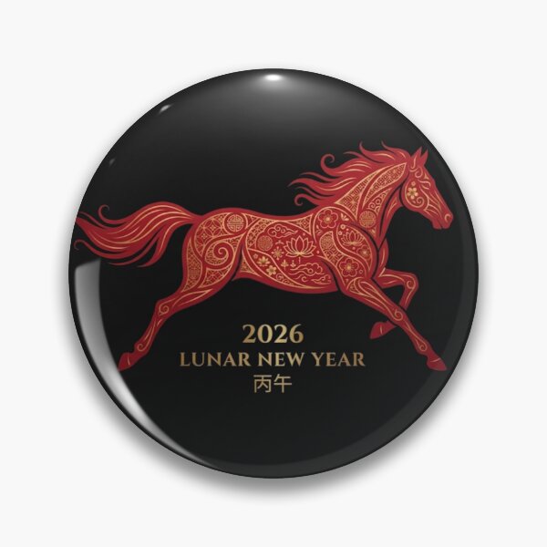 Item preview, Golden Chinese Year of the Horse 2026 Design designed and sold by SlawOnly.