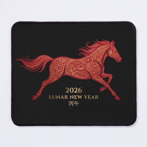 Item preview, Golden Chinese Year of the Horse 2026 Design designed and sold by SlawOnly.