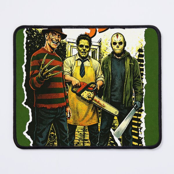 Item preview, The SLASH Horror Icons Graphic Tee Clean Parody Design designed and sold by GhostDawgs.