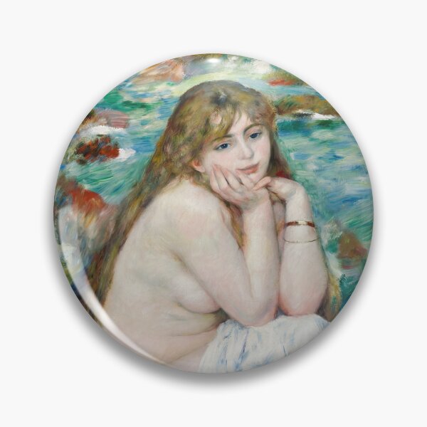 Item preview, Seated Bather by Pierre-Auguste Renoir: Impressionist Nude Fine Art Poster designed and sold by artofuniverse.