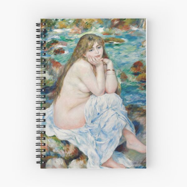 Item preview, Seated Bather by Pierre-Auguste Renoir: Impressionist Nude Fine Art Poster designed and sold by artofuniverse.