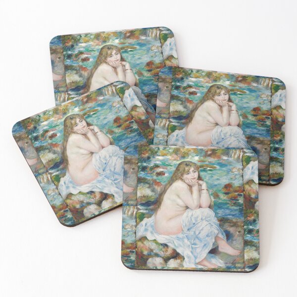 Item preview, Seated Bather by Pierre-Auguste Renoir: Impressionist Nude Fine Art Poster designed and sold by artofuniverse.