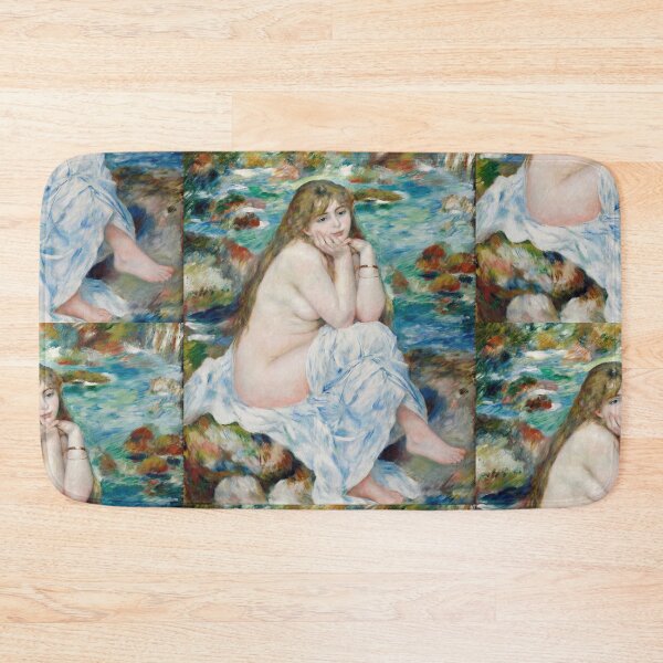 Item preview, Seated Bather by Pierre-Auguste Renoir: Impressionist Nude Fine Art Poster designed and sold by artofuniverse.