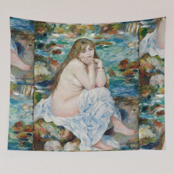 Item preview, Seated Bather by Pierre-Auguste Renoir: Impressionist Nude Fine Art Poster designed and sold by artofuniverse.