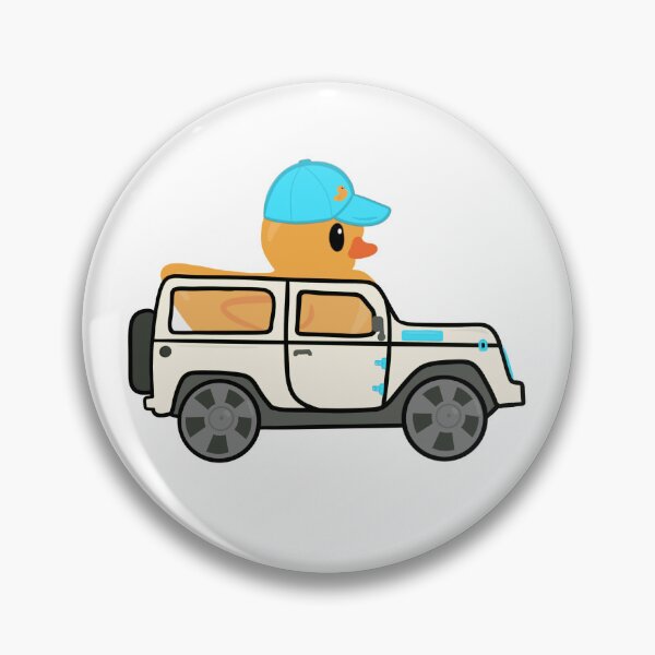 Item preview, White and Blue Utility Vehicle Rubber Duck  designed and sold by TimTimByChloe.