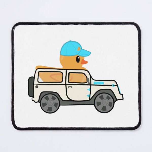 Item preview, White and Blue Utility Vehicle Rubber Duck  designed and sold by TimTimByChloe.