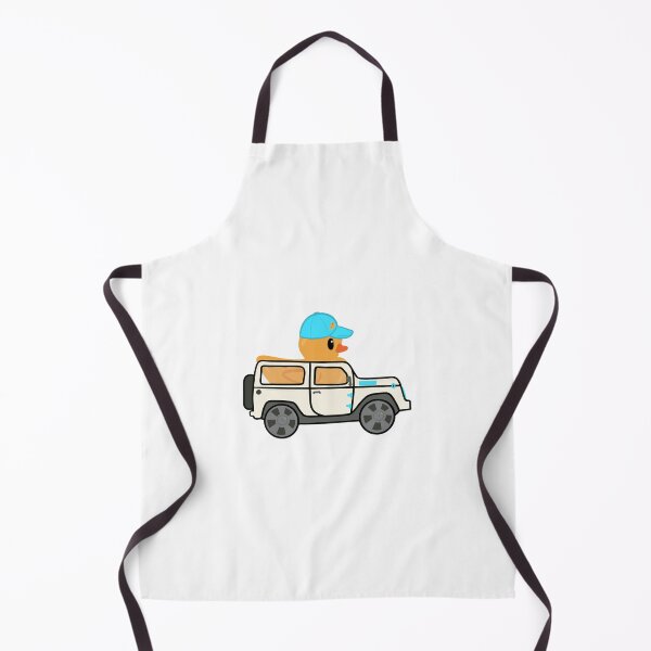 Item preview, White and Blue Utility Vehicle Rubber Duck designed and sold by TimTimByChloe.