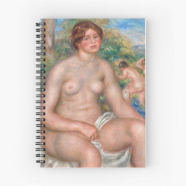 Item preview, Seated Bather by Pierre-Auguste Renoir: Impressionist Nude Poster designed and sold by artofuniverse.