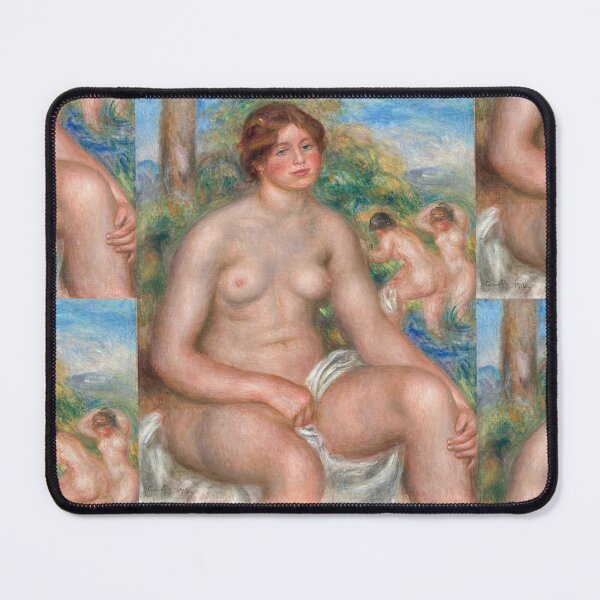 Item preview, Seated Bather by Pierre-Auguste Renoir: Impressionist Nude Poster designed and sold by artofuniverse.