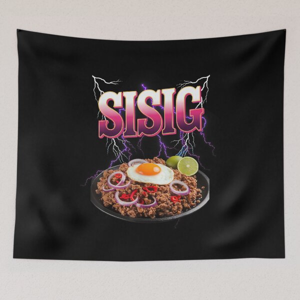 Item preview, Sisig Meme Bootleg Rap Style 90s Vintage Funny designed and sold by PaulTSchafer.