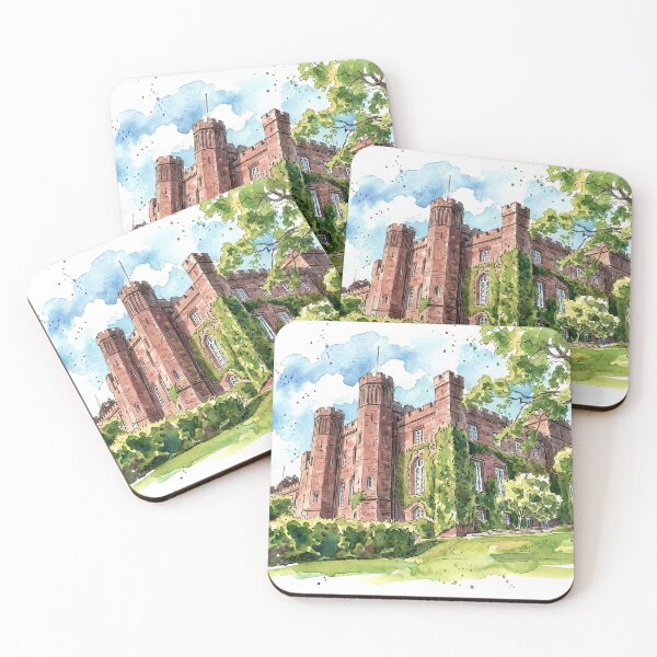 Item preview, Watercolour illustration of Scone Palace, Perthshire, Scotland designed and sold by davidelder.