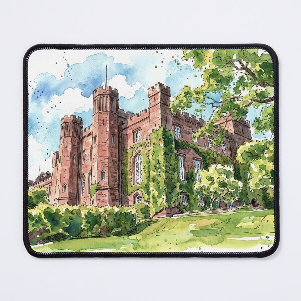 Item preview, Watercolour illustration of Scone Palace, Perthshire, Scotland designed and sold by davidelder.