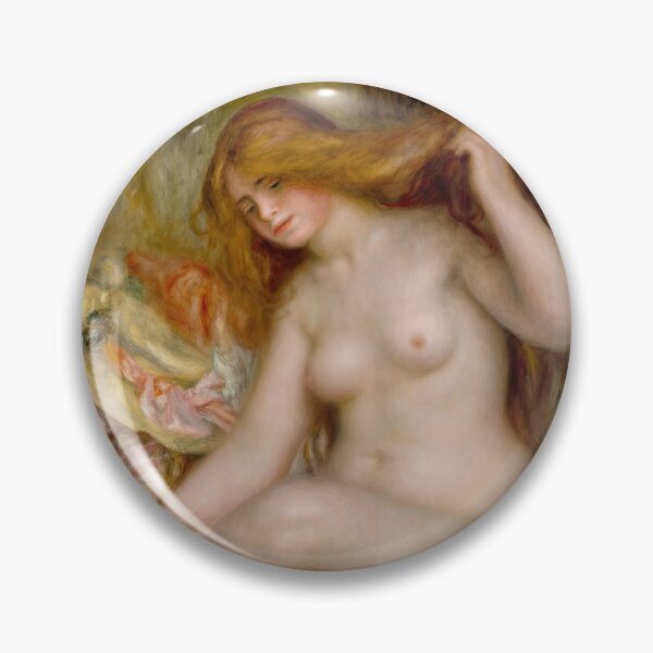 Item preview, Seated Bather by Pierre-Auguste Renoir: Impressionist Nude Fine Art Poster designed and sold by artofuniverse.