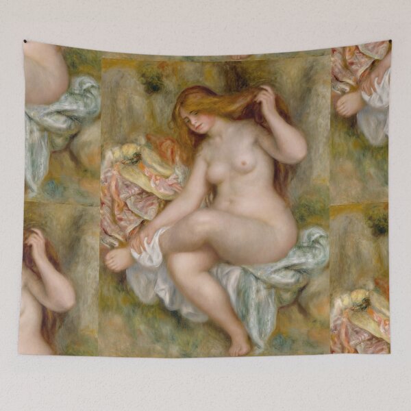 Item preview, Seated Bather by Pierre-Auguste Renoir: Impressionist Nude Fine Art Poster designed and sold by artofuniverse.