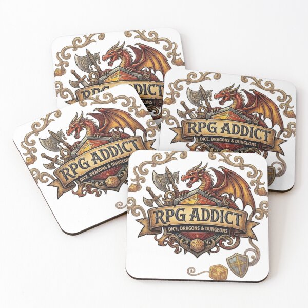 Item preview, RPG Addict - Dice, Dragons & Dungeons designed and sold by Basement Labs.