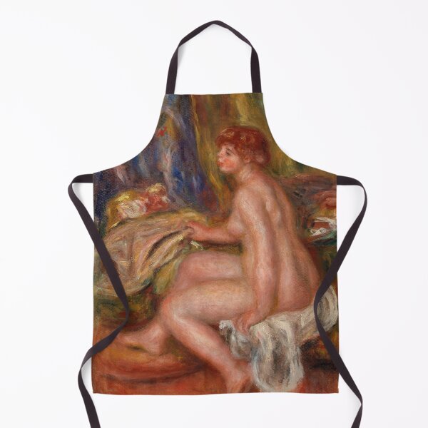 Item preview, Seated Female Nude Profile View by Pierre-Auguste Renoir: Impressionist Fine Art Print designed and sold by artofuniverse.