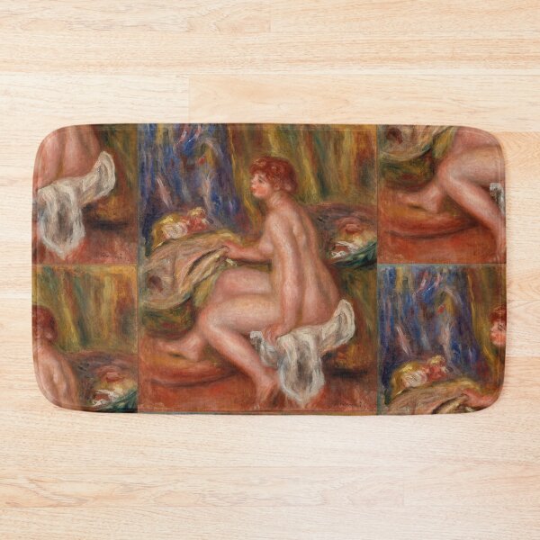Item preview, Seated Female Nude Profile View by Pierre-Auguste Renoir: Impressionist Fine Art Print designed and sold by artofuniverse.