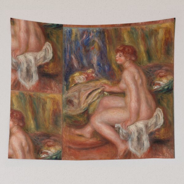 Item preview, Seated Female Nude Profile View by Pierre-Auguste Renoir: Impressionist Fine Art Print designed and sold by artofuniverse.