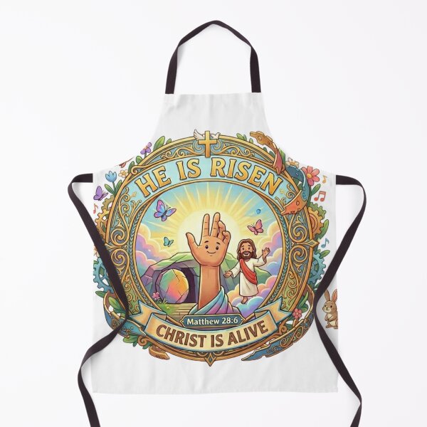 Item preview, Cute "He Is Risen" Easter Crest Matthew 28:6 Christ Is Alive designed and sold by Wear Sculpt.