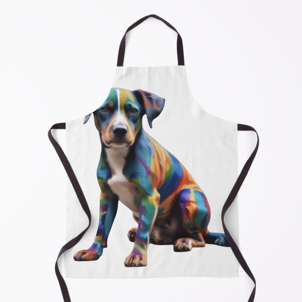Item preview, Vibrant Painted Dog - Artistic Pet Illustration designed and sold by AbeeRedB.