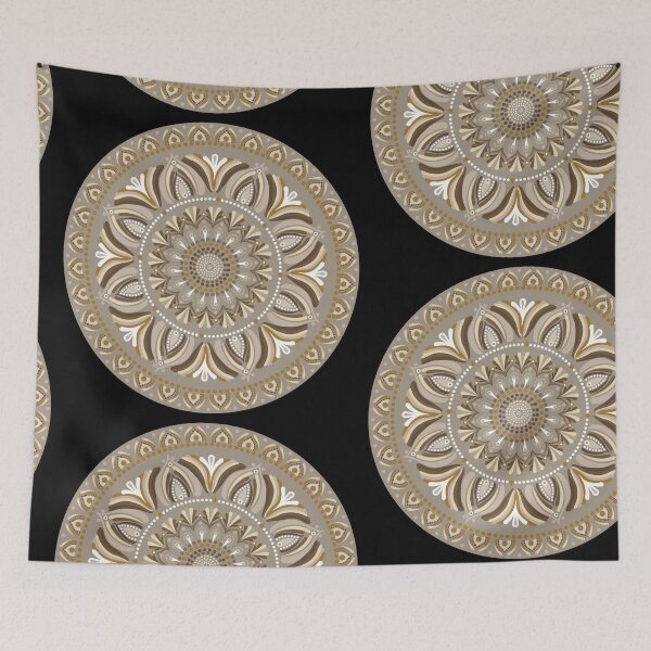 Item preview, Beige Mandala designed and sold by The Dotted Brush.