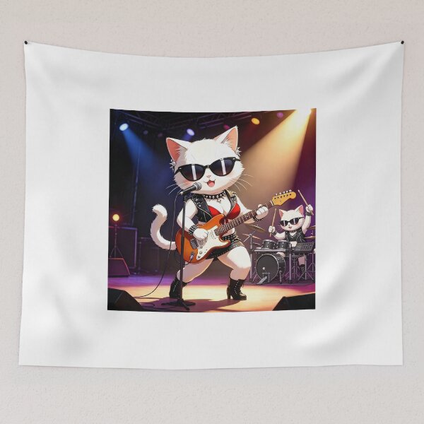 Item preview, Cute Kitten Rock Singer at Stage designed and sold by Pim-Crystal.