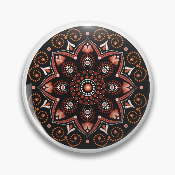 Item preview, Red Mini Mandala designed and sold by The Dotted Brush.