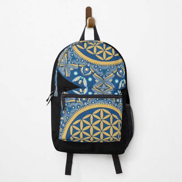 Item preview, Flower of Life - Turquoise & Gold designed and sold by The Dotted Brush.