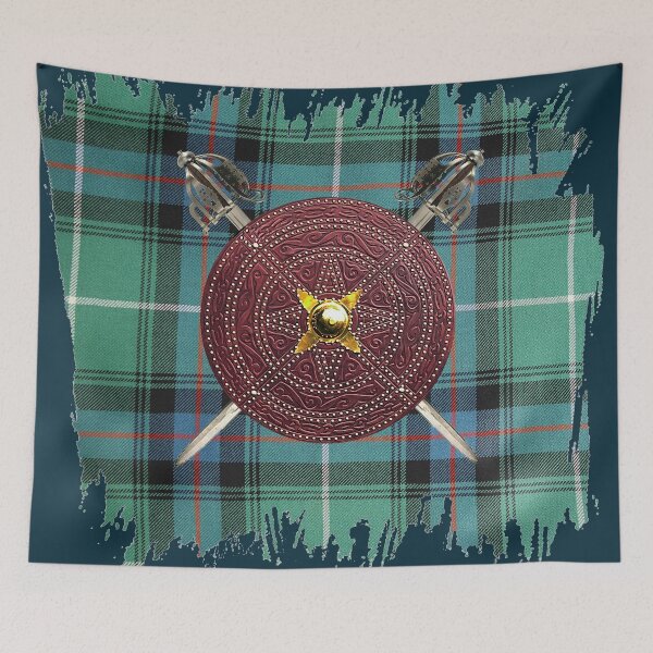 Item preview, Targe and Swords MacDonald of the Isles Hunting Tartan designed and sold by Murph's Images.