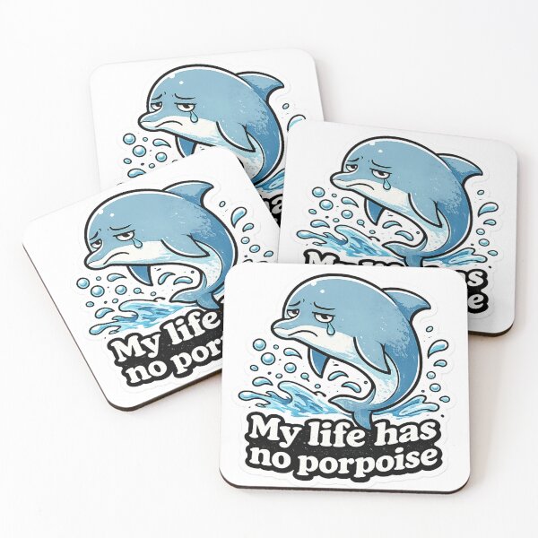 Item preview, My Life Has No Porpoise – Funny Dolphin Pun Shirt designed and sold by CrazyGirlllc.