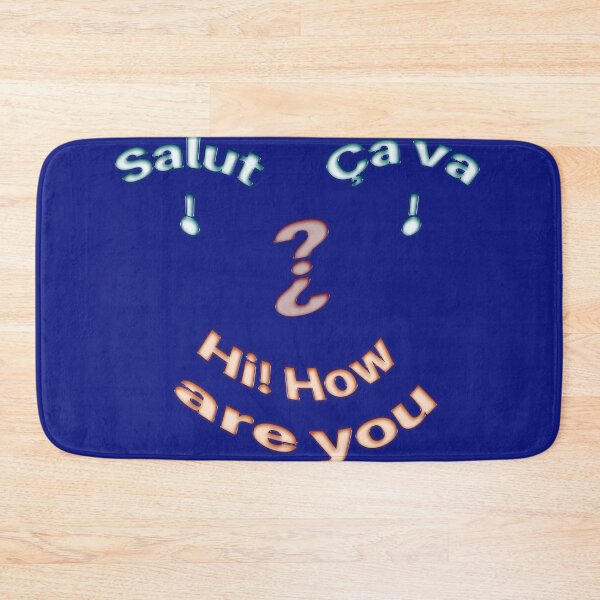 Item preview, -Hi! How are you? - in French and English, like a smiling face! designed and sold by Alan-David.