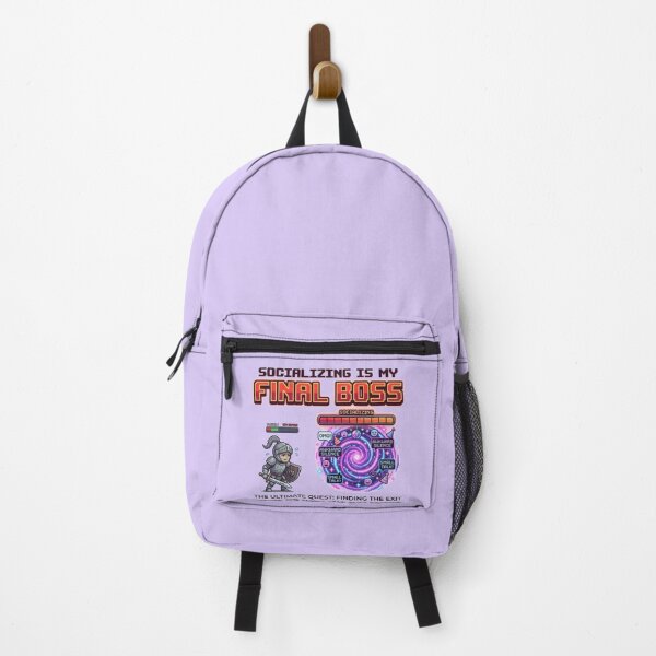 Item preview, Introvert Socializing Is My Final Boss Funny Gamer Pixel Art designed and sold by Quiet Mode Studio.