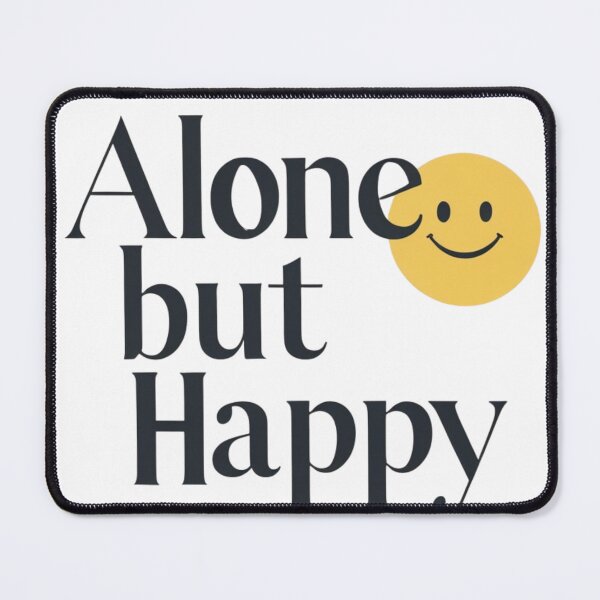 Item preview, Along But Happy Minimalist Introvert Aesthetic Design designed and sold by ElsterCreative.