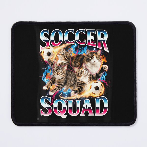 Item preview, Soccer Squad Funny Cat Meme Retro 90s Bootleg Graphic Tabby designed and sold by PaulTSchafer.