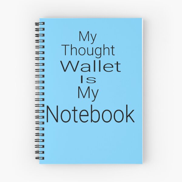 Item preview, Thought wallet Spiral Notebooks  designed and sold by UNIQUE+   DESIGN.